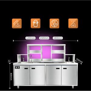 304 0.4-1.2mm Stainless Steel Commercial Kitchen Cabinets