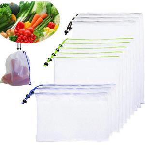 SMETA RPET Drawstring Produce Bag Organic Fabric Reusable GOTS For Grocery