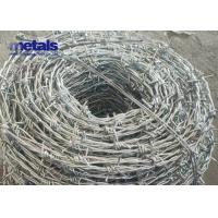 China Galvanized 12.5 Gauge Single Strand Barbed Wire Fence Roll Pvc Coated Barbed Wire Fence on sale