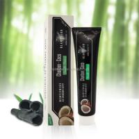 China OEM Black Vegan Organic Activated Charcoal Toothpaste Gentle Peppermint Flavor on sale