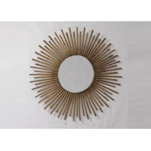 ZY919096 Interior Decoration Circle Bamboo Sunburst Mirror For Home Decoration