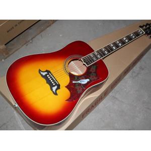 China Custom Gibson 41 inch DOVE 20 frets rounded corner tobacco sunburst acoustic guitar with electric guitar's pickup supplier