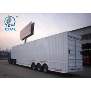 China 3 axleLorry Semi Trailer Trucks 28T van cargo truck semi trailer supplier