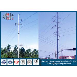 China o tipo Pólo de aço tubular da suspensão do circuito do dobro 35KV galvanizou supplier