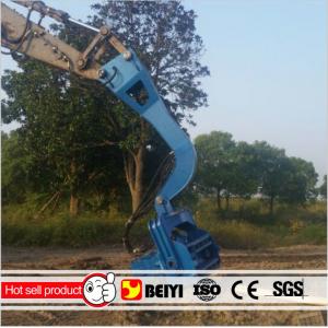China Beiyi Small hydraulic vibratory pile hammer for 6 meters pile sheet, 20-30 tons excavator pile hammer supplier