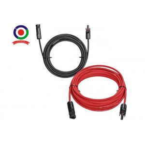 China Black Red Male Female Connector IP67 Ring Solar Extension Cable Set supplier