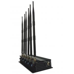 High Power 6 Antenna Cell Phone Wi-fi and GPS signal jammer