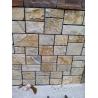 China Yellow Slate Field Stone Natural Slate Random Flagstone Slate Stone Cladding wholesale