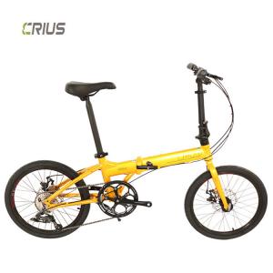 Portable 20" Aluminium Alloy Road Folding Bike with Front and Rear V Brake System