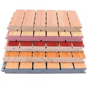 China Wood Plastic Composite PVC Wood Veneer Sound Proofing Panels Customized supplier