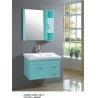 China 80 X 49 / cm small wall mounted bathroom cabinet with mirror , customized door panel single bathroom vanity cabinets wholesale