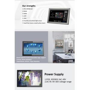 10 Inch Android Integrated POE Tablet PC Customized LED Light HMI Touch Panel Wall Mountable