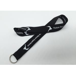 popular  Personalized  logo silk screen neck lanyard with split ring