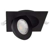 China UL Certified Trimless Square Downlight , 4inch 9w Eyeball Recessed Light on sale