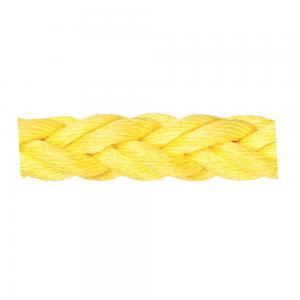 China Yellow High Strength Polypropylene Mooring Rope Chemical Resistane supplier