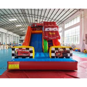 China 0.55mm PVC Commercial Inflatable Slide Crazy Car Bounce House supplier