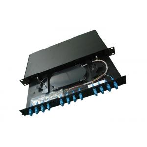 China Rack Mounted Fiber Optic Patch Panel Enclosure With 12 SC Adapter And Pigtail supplier