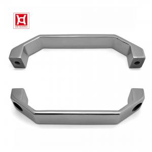 China Outside Mount Industrial Cast Stainless Steel Cabinet Door Handle Hole Distance 100Mm wholesale