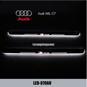 China Las luces LED de Audi A6L C7 rascan el pedal del coche de la pisada del umbral del protector de la placa wholesale