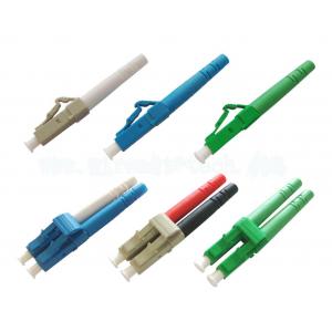 China LC apc upc  Fiber Optic Connector singlemode multimode blue beige green color supplier