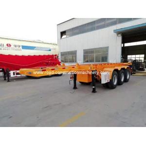 China 3 Axles 20ft Skeleton Semi Trailer Payload 45 Ton For Container supplier