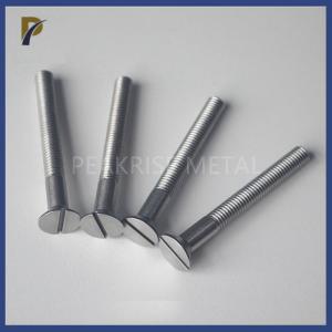 Titanium Zirconium Molybdenum Screw Alloy Bolt Molybdenum Screw Alloy Bolt Slotted Pan Head Screw  Slotted Cheese Head