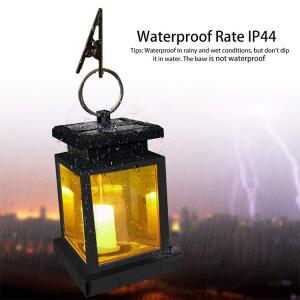 China Soft Effect Automatic Lighting Solar Candle Lanterns For Garden Retro Style Design supplier