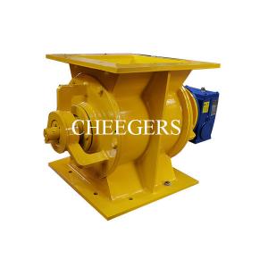 China 11KW Rotary Discharge Valve 3 Tons/hr Carbon Steel Bulk Material Conveying supplier