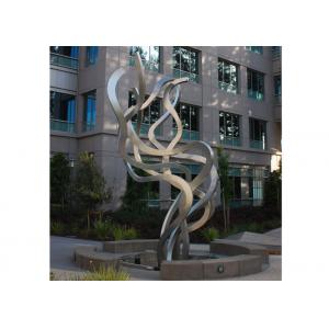 China Fluttering Ribbon Abstract Modern Sculpture Abstract Metal Garden Sculptures supplier