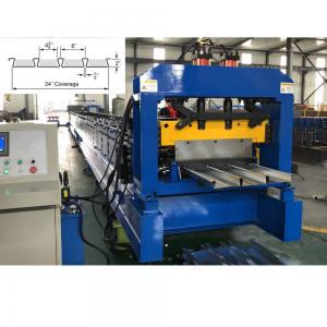 China Dovetail Roof Floor Deck Roll Forming Machine 24 Inches Galvanized Metal Steel supplier
