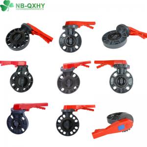 China Water Supply Control Valve Wafer Butterfly Valve with PVC Body and Free Sample Offer supplier