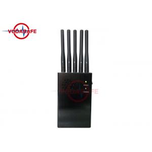 Five Antennas Portable Signal Jammer Europe Style Cover Radius 2 - 20m