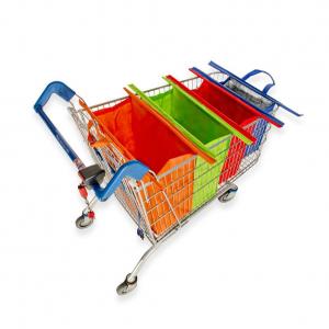 China Foldable Reusable Shopping Bags For Supermarket Grocery Trolley Bag Cart Bag supplier