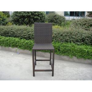 Muebles de mimbre del patio de la resina, tabla impermeable del jardín y sillas
