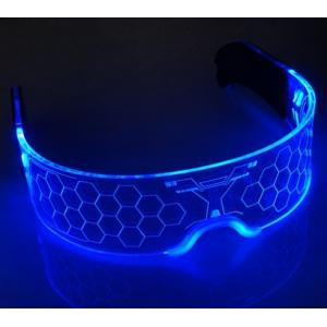 Led Glasses El Wire Neon Light Up Visor Eyeglasses Bar Party Eyewear