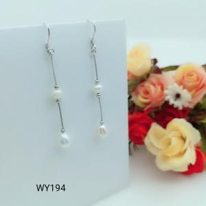 2018 New latest design of pearl earrings fashion pearl earrings silver pearl earrings YW1194