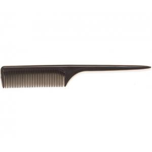 Black Thin Plastic Hair Styling Comb Hairdressing Pointed Toothed With Rat Tail