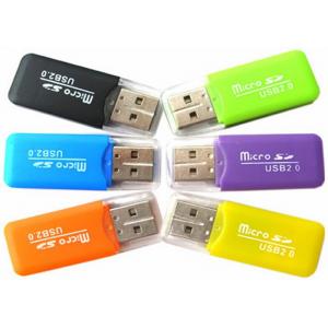 TF Card / SD Card / CF Card Micro SDHC Card Reader Plastic Material For Promotion Gift