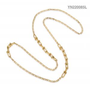 14k Gold Stainless Steel Layered Necklace Multiple Chain Stackable Necklace