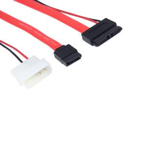 High speed Slim SATA 13P to SATA 7P + power cable for machine use