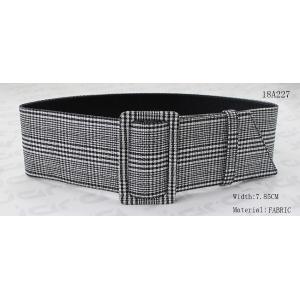 7.85cm Wide Ladies Belts , Womens Fashion Belts Buckle Covered With Fabric