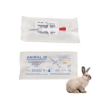 China 134.2Khz RFID Animal ID Microchip Syringes With 1.4*8mm Bioglass Tags For Pet Animal Injectable Transponders on sale