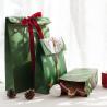 Chrismas Green 125g Kraft Paper Luxury Gift Bags With Ribbon Handles