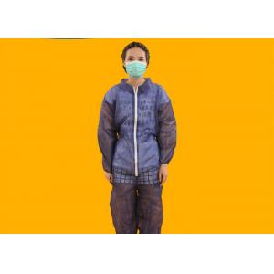 Microporous Disposable Non Woven Coverall For Laboratory / Workshop / Clean Room
