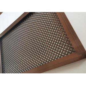 China Surface Finish Architectural Wire Mesh , Rigid Woven Wire Mesh For Cabinet supplier