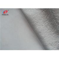 China Warp Knitted 100% Polyester Tricot Velvet Sports Wear Fabrics White on sale