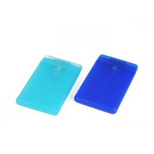 China Plastic Pocket Perfume Bottle 10ml Atomizer Sprayer Credit Card Shape supplier