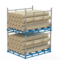 China Custom Vertical Metal Stack Racks , Warehouse Stackable Steel Storage Racks on sale