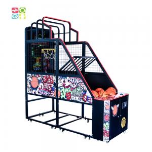 China Customized Basketball Hoop Arcade Machine Foldable With 55 Inch Video supplier