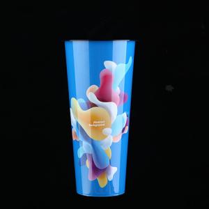 Eco reusable colorful logo printed biodegradable takeaway custom coffee cups plastic coffee cup disposable with lids